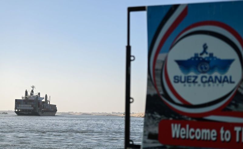 forty percent less money came in through the Suez Canal