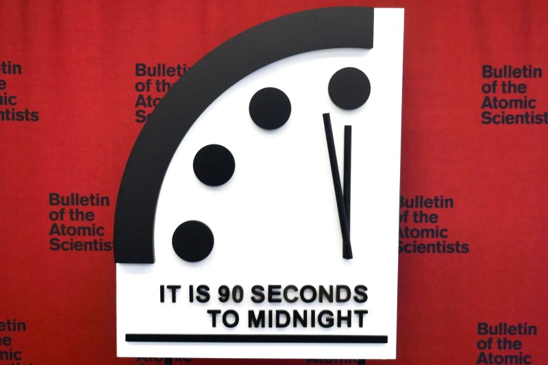 Doomsday Clock Stays This Year At 90