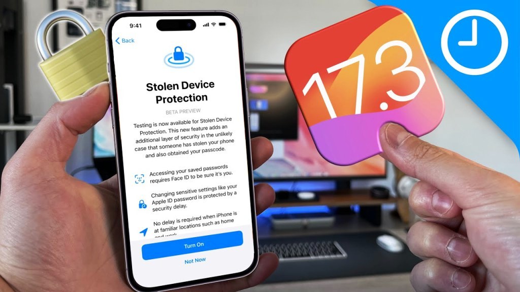 Apple Launches iOS 17.3. Adding stolen device protection